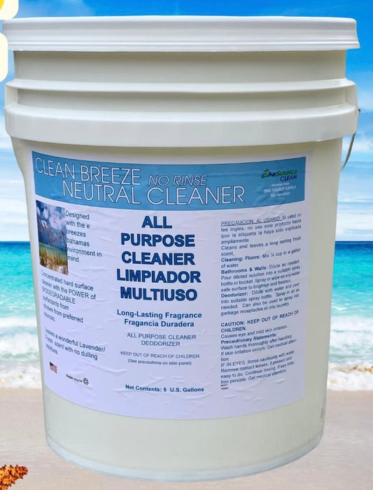 5Gal Clean Breeze Neutral Cleaner