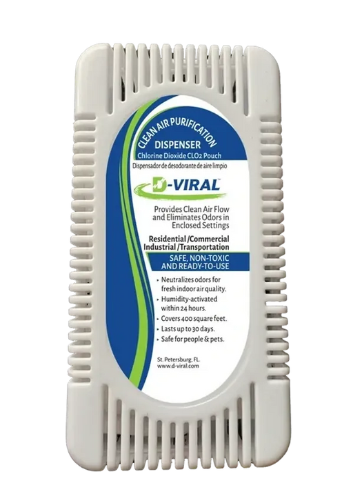 D-Viral Clean Air Purification Dispenser w/CLO2 Pouch