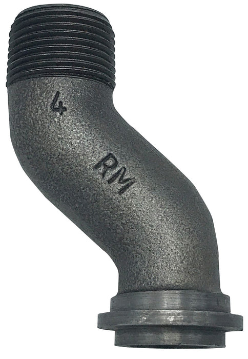 1" Offset Swivel For Gas Meters - Black