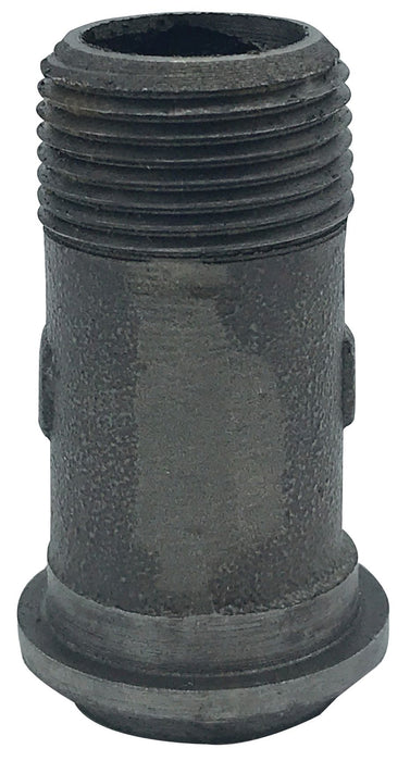 1" Straight Swivel For Gas Meter - Black