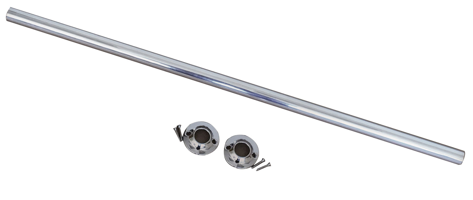 1" X 6 FT Aluminum Shower Rod With Flanges