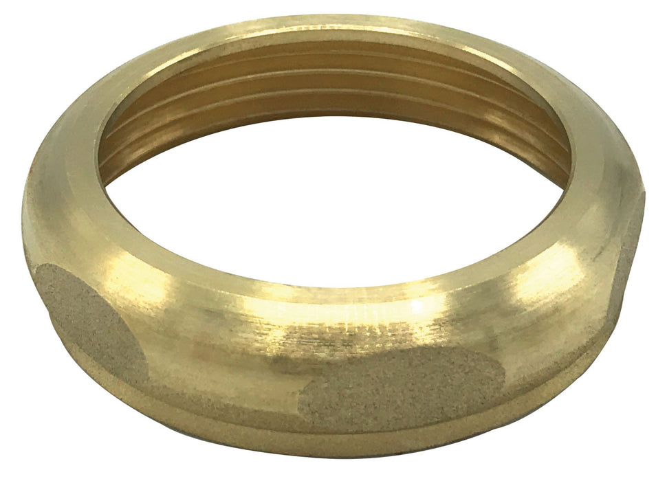 1 1/2" X 1 1/2" Rough Brass Slipnut