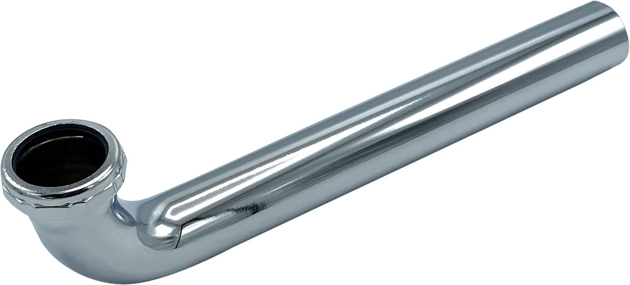 1 1/2" X 12" Chrome-Plated Slip Joint Waste Bend