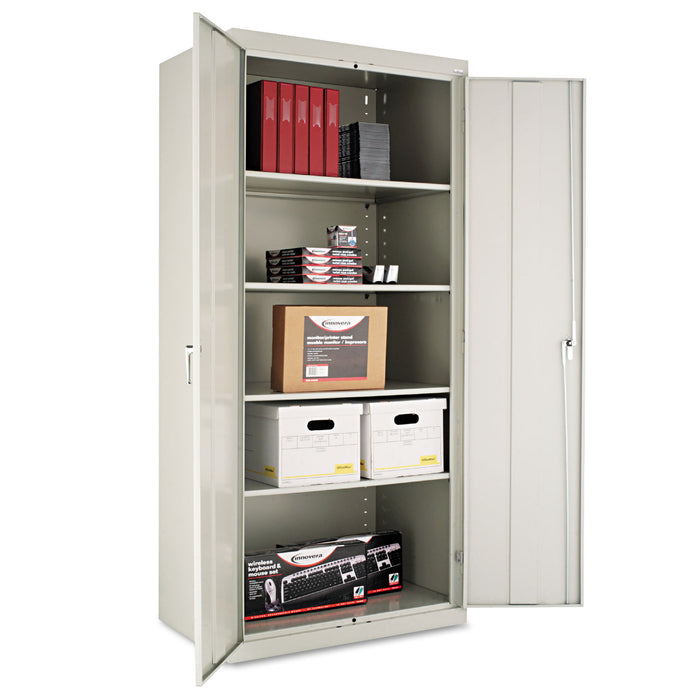 Assembled 78" High Storage Cabinet, w/Adjustable Shelves, 36w x 24d, Light Gray