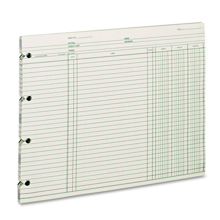 Accounting, 9-1/4 x 11-7/8, 100 Loose Sheets/Pack