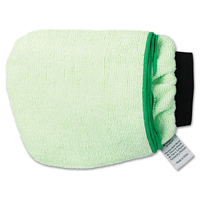 Grip-N-Flip 10 Sided Microfiber Mitt, 7 x 6, Green