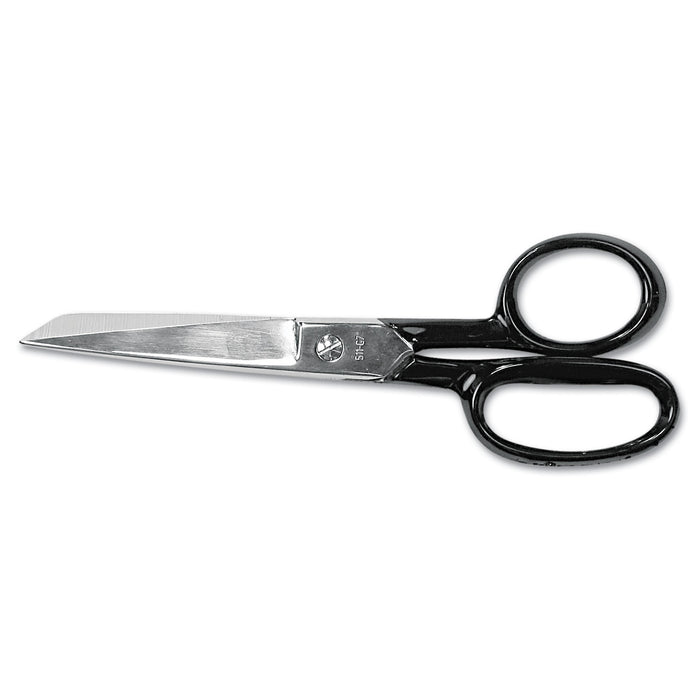 Hot Forged Carbon Steel Shears, 7" Long, 3.13" Cut Length, Black Straight Handle