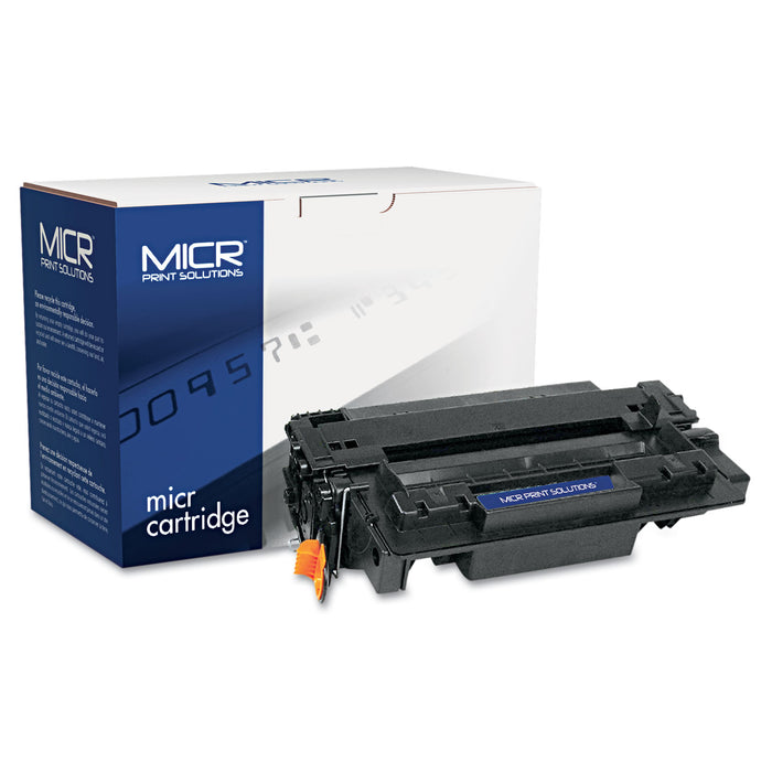 Compatible CE255X(M) (55XM) High-Yield MICR Toner, 12500 Page-Yield, Black