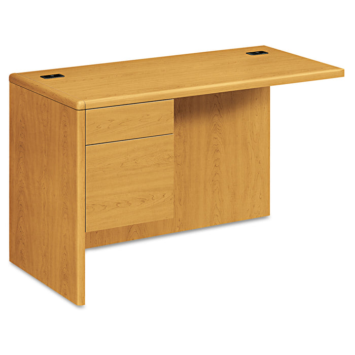10700 "L" Workstation Return, Left 3/4 Pedestal, 48w x 24d x 29 1/2h, Harvest
