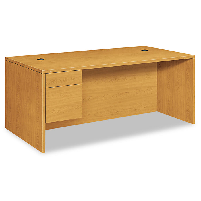 10500 Series Large "L" or "U" 3/4 Height Pedestal Desk, 72w x 36d x 29.5h, Harvest