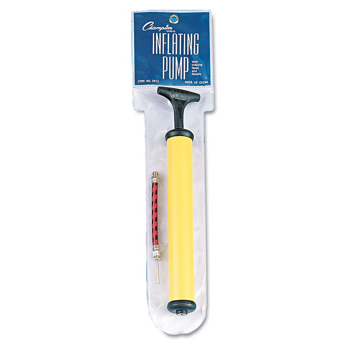 Hand Pump, 12", Plastic, Yellow/Black