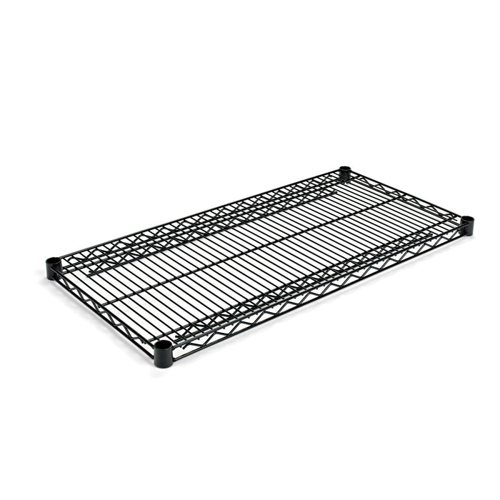 Industrial Wire Shelving Extra Wire Shelves, 36w x 18d, Black, 2 Shelves/Carton