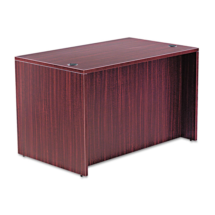 Alera Valencia Series Straight Desk Shell, 47.25w x 29.5d x 29.63h, Mahogany