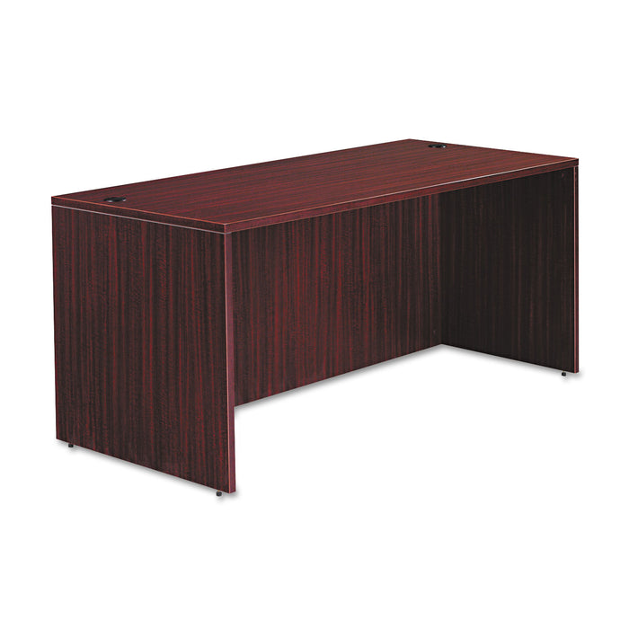 Alera Valencia Series Straight Front Desk Shell, 65w x 29.5d x 29.63h, Mahogany