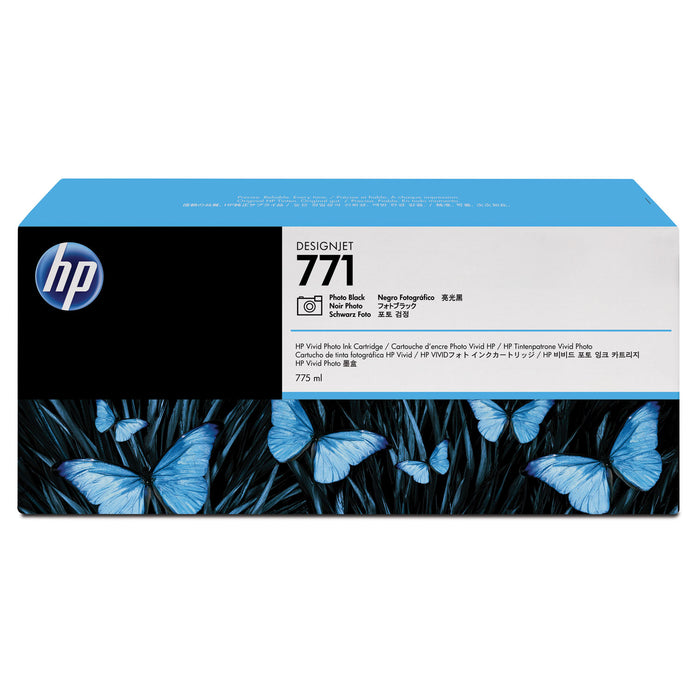 HP 771, (B6Y45A) 3-pack Photo Black Original Ink Cartridges
