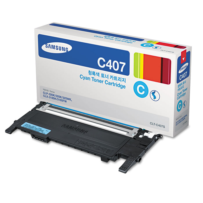 CLT-C407S (SU001A) Toner, 1000 Page-Yield, Cyan