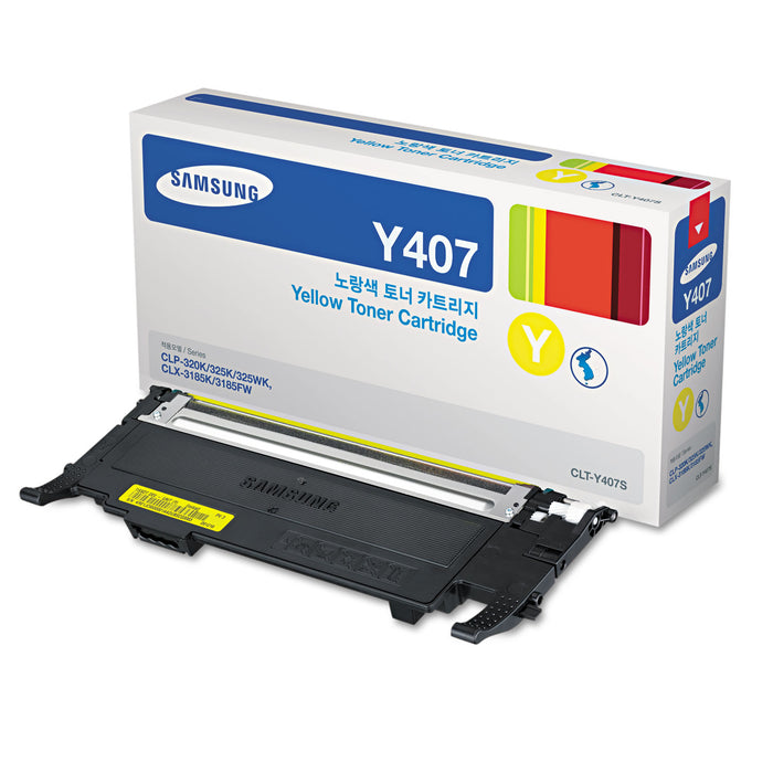 CLT-Y407S (SU478A) Toner, 1000 Page-Yield, Yellow