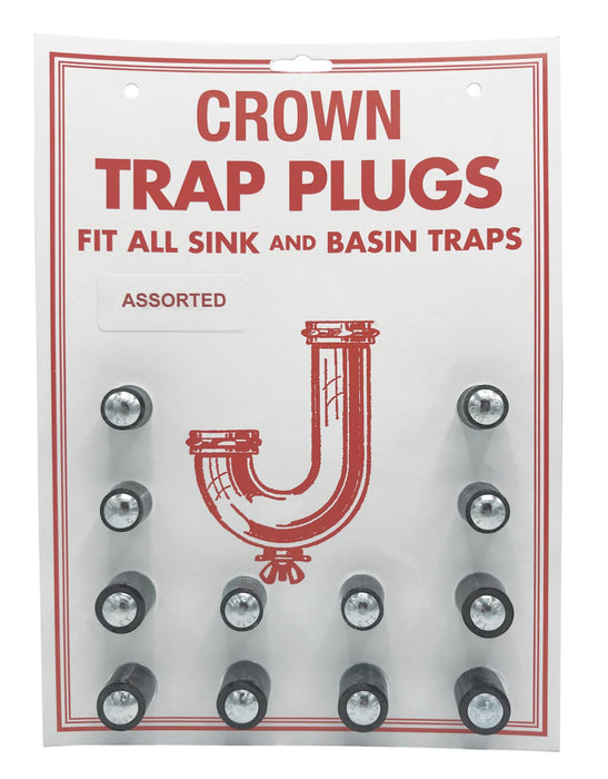 Jumbo Rubber Trap Plugs on Card