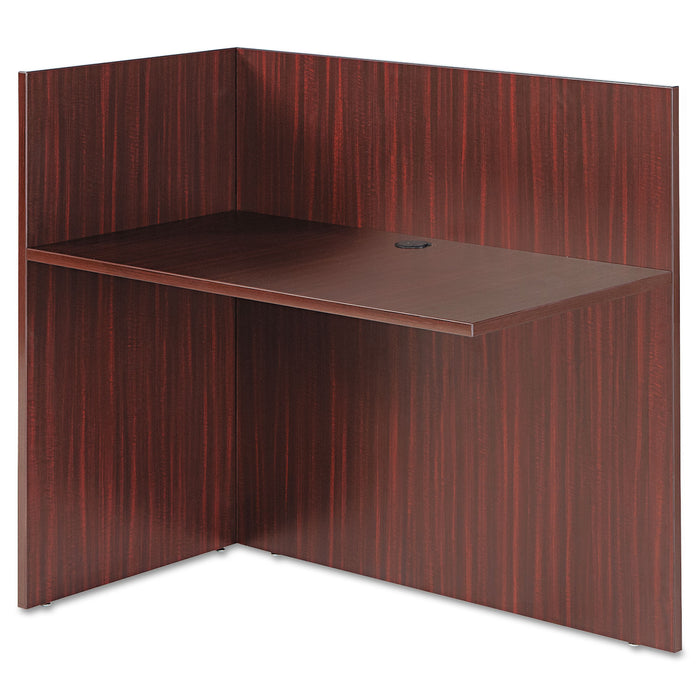 Alera Valencia Reversible Reception Return, 44 1/8w x 23 5/8d x 41 1/2h, Mahogany
