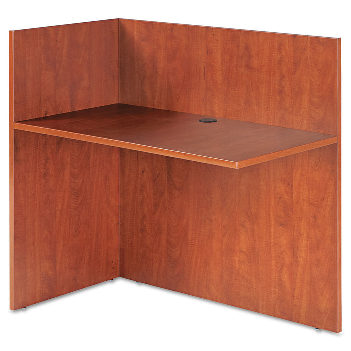 Alera Valencia Reversible Reception Return, 44 1/8w x 23 5/8d x 41 1/2h, Medium Cherry