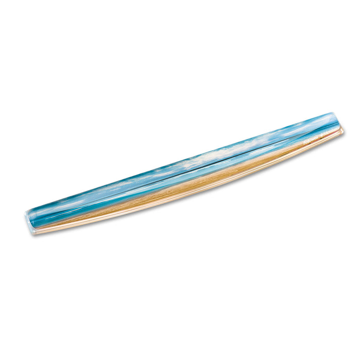 Gel Keyboard Wrist Rest w/Microban Protection, 18 9/16 x 2 5/16, Sandy Beach
