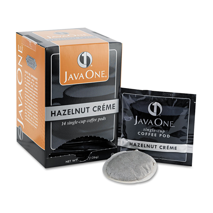 Coffee Pods, Hazelnut Creme, Single Cup, 14/Box