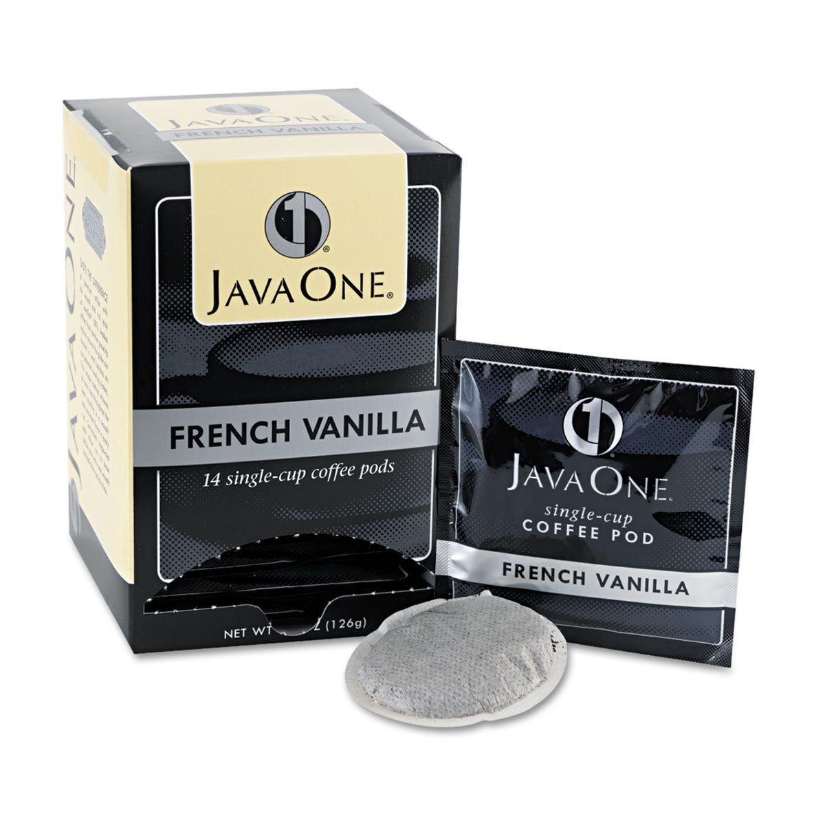 Coffee Pods, French Vanilla, Single Cup, 14/Box — One Source Supply