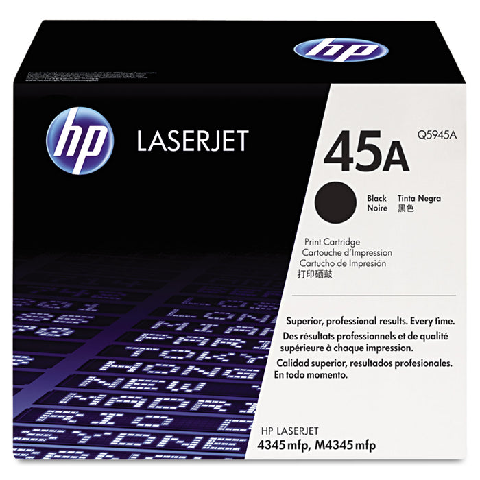 HP 45A, (Q5945A) Black Original LaserJet Toner Cartridge