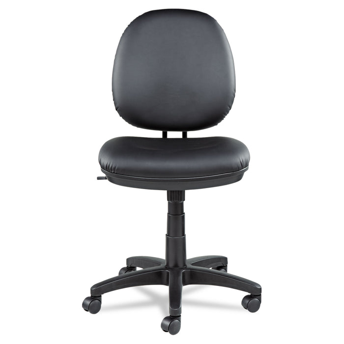 Alera Interval Series Swivel/Tilt Task Chair, Supports up to 275 lbs, Black Seat/Black Back, Black Base
