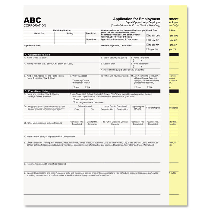 Digital Carbonless Paper, 2-Part, 8.5 x 11, White/Canary, 1, 250/Carton