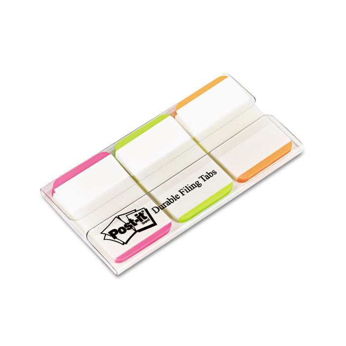 1" Tabs, 1/5-Cut Tabs, Lined, Assorted Brights, 1" Wide, 66/Pack