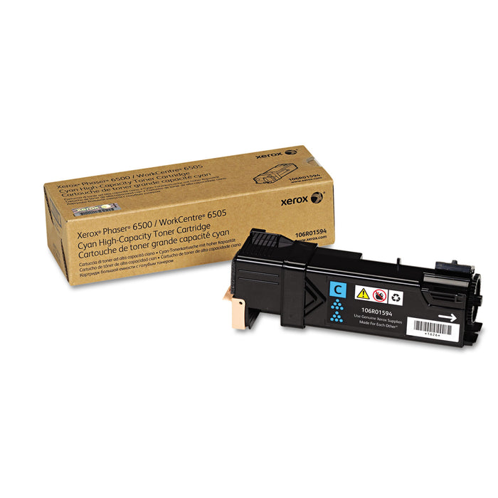 106R01594 High-Yield Toner, 2500 Page-Yield, Cyan