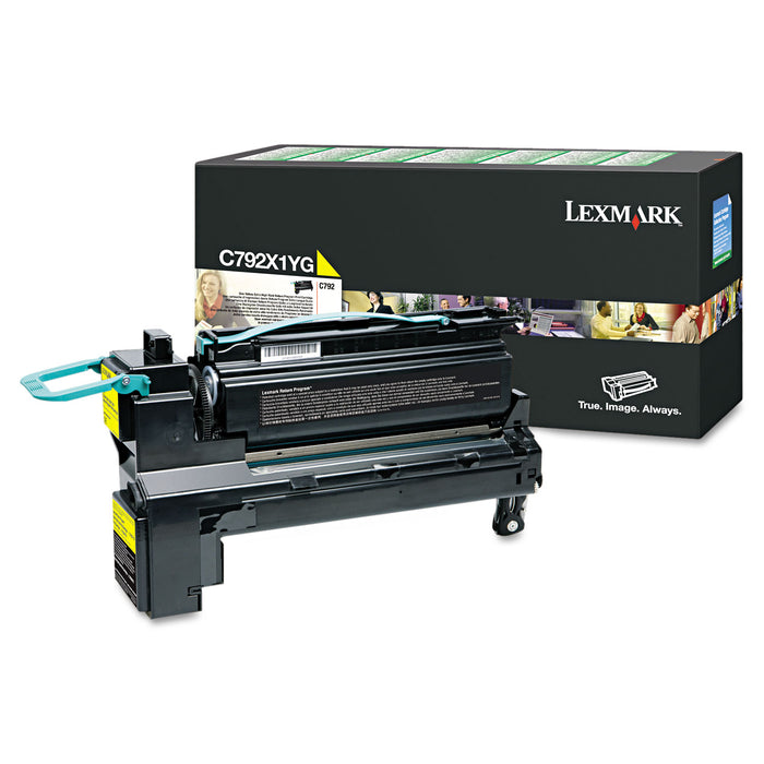 C792X1YG Return Program Extra High-Yield Toner, 20000 Page-Yield, Yellow