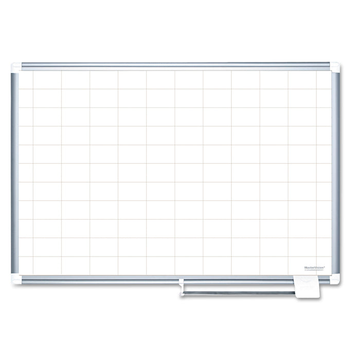 Grid Planning Board, 2 x 3 Grid, 72 x 48, White/Silver