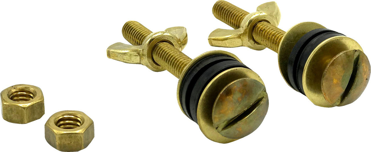 All Brass Tank-to-Bowl Bolts (Pair)