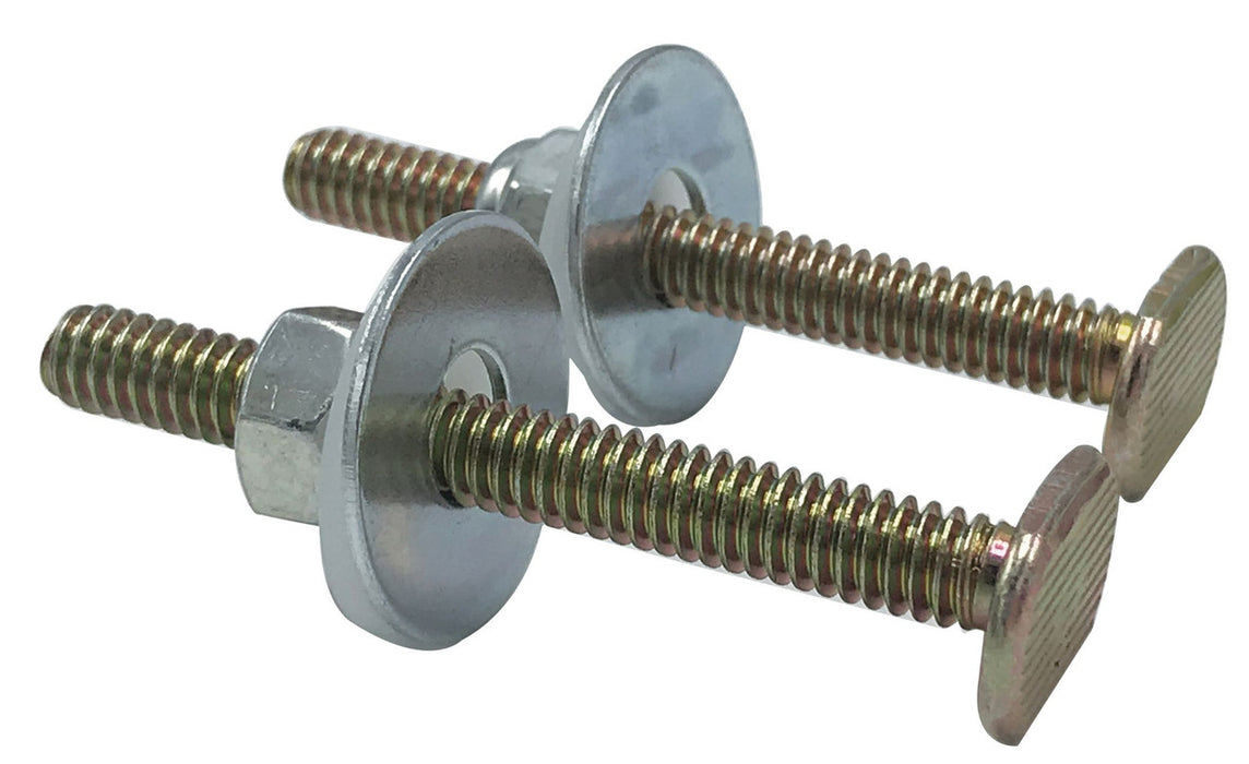 1/4" x 2 1/4" Brass-Plated Flange Bolts (Pair)