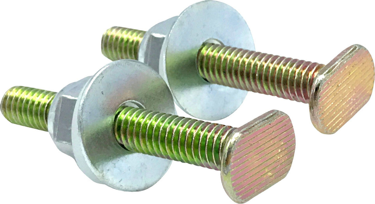 5/16" x 2 1/4" Brass-Plated Flange Bolts (Pair)