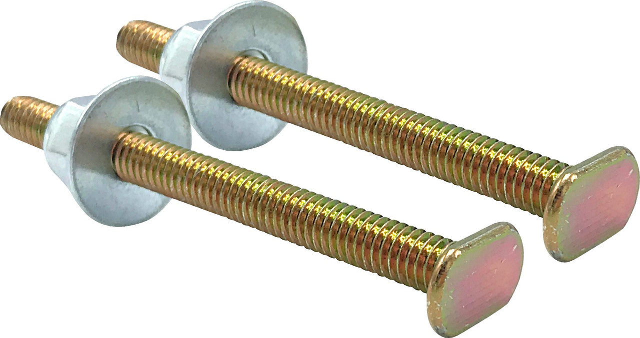 5/16" X 3 1/2" Brass-Plated Flange Bolts (Pair)