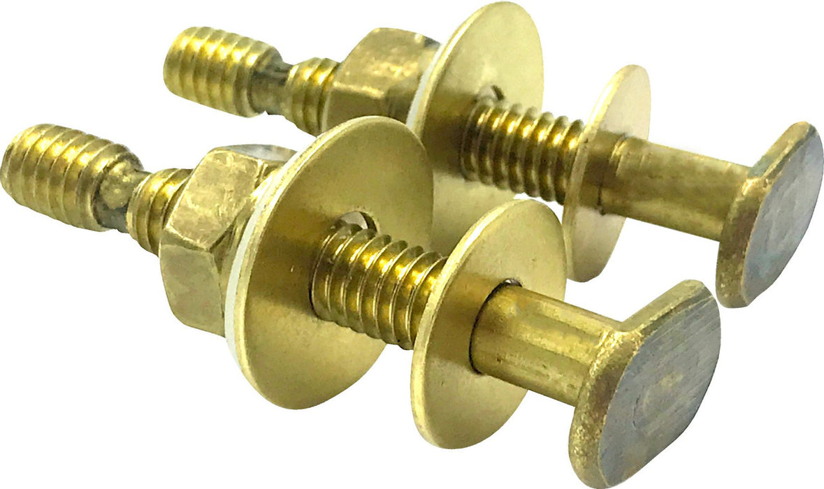 5/16" x 2 1/4" All-Brass Flange Bolts (Pair)