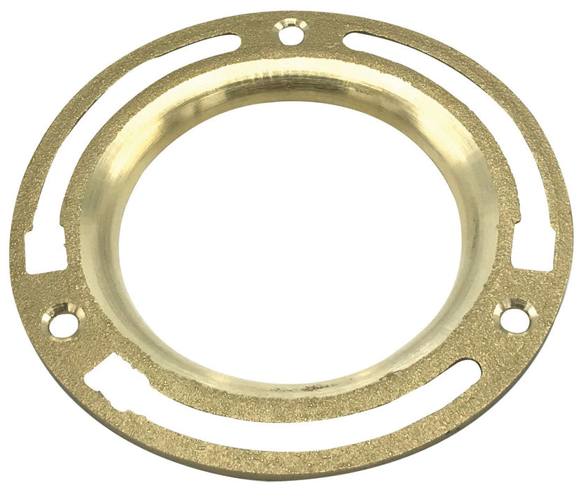 4" Shallow Brass Closet Flange