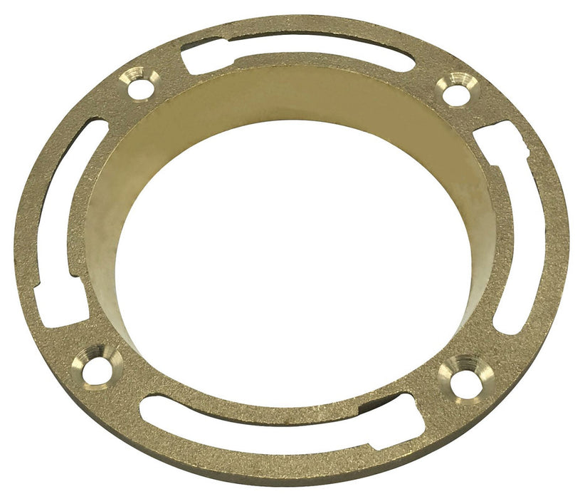 4 1/2" Deep Brass Closet Flange