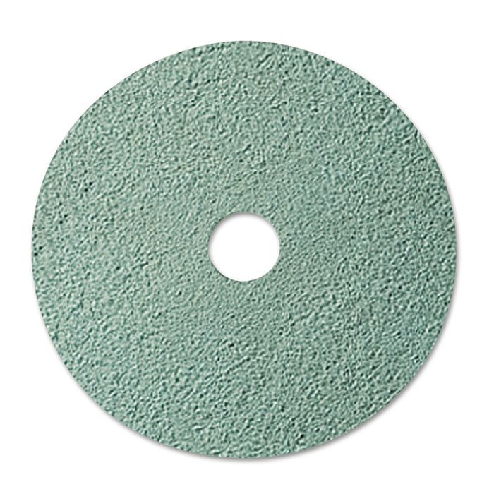 Burnish Floor Pad 3100, 20" Diameter, Aqua, 5/Carton