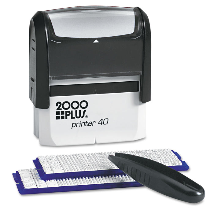 DIY Custom Stamp Kit with Microban, 5 Lines, Black, 2 5/16 x 7/8
