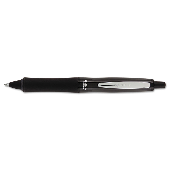 Dr. Grip FullBlack Retractable Ballpoint Pen, 1mm, Black Ink/Barrel