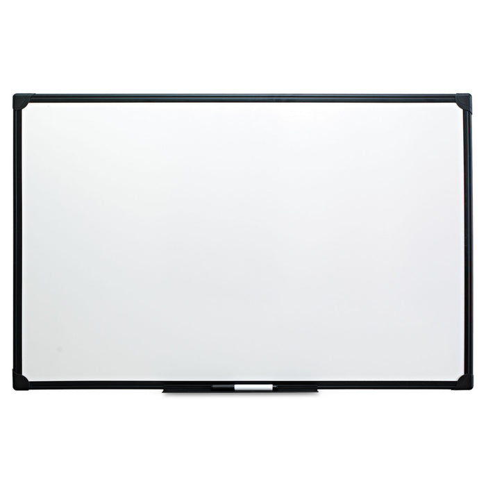 Dry Erase Board, Melamine, 36 x 24, Black Frame