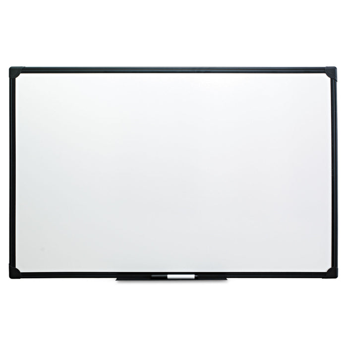 Dry Erase Board, Melamine, 48 x 36, Black Frame