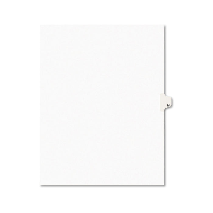 Preprinted Legal Exhibit Side Tab Index Dividers, Avery Style, 26-Tab, M, 11 x 8.5, White, 25/Pack, (1413)