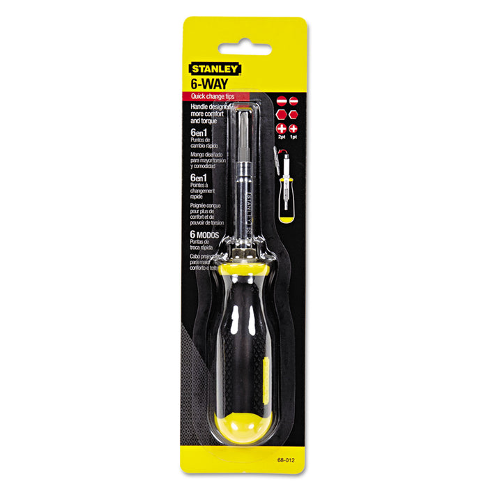 6-Way Compact Screwdriver, Cushion Grip
