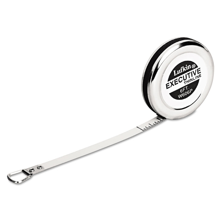 Executive Diameter Pocket Measuring Tape, 1/4" x 6ft