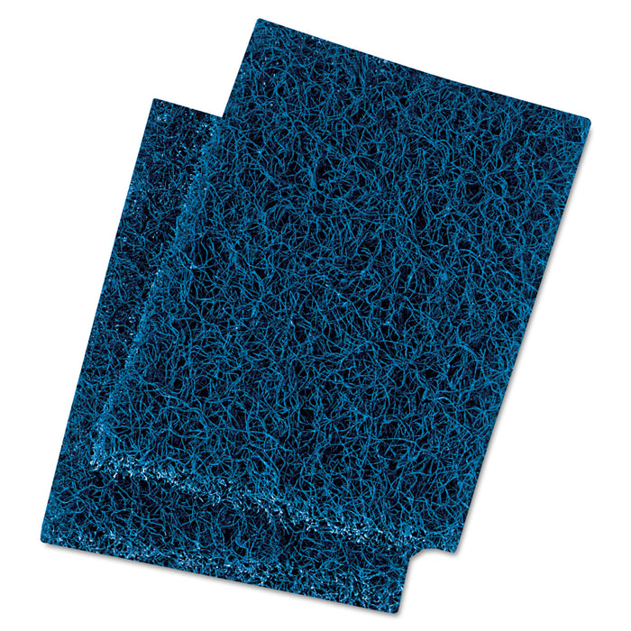 Extra Heavy-Duty Scour Pad, 3 1/2 x 5, Blue/Gray, 20/Carton